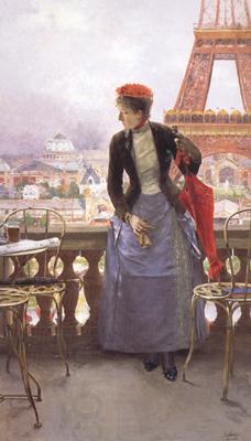 Luis jimenez aranda A Lady at the Paris Exposition (nn02) oil painting picture